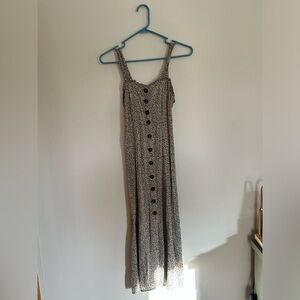 Cheetah print midi dress